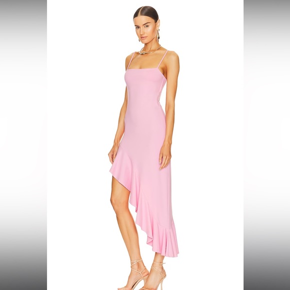 String Asymmetrical Ruffle Dress in Ballerina - Picture 3 of 5